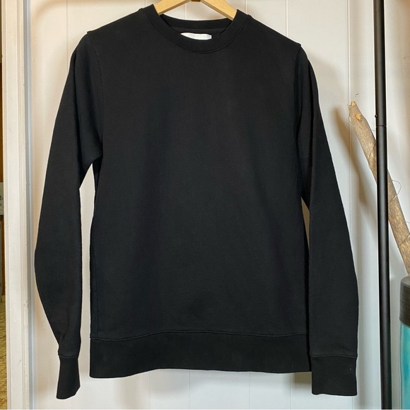 Drapeau Noir Vintage Heavyweight Cotton Fleece Black Sweatshirt Crewneck Quality - Picture 2 of 13